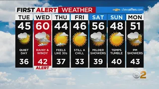 First Alert Weather: Red Alert for Wednesday due to rain and wind