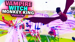 Triple Fusion! Witch Vampire Monkey King vs Every Faction - TABS Unit Creator Update Gameplay