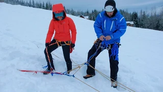 CREVASSE RESCUE! An instruction on C-Pulley rescue.