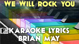 WE WILL ROCK YOU BRIAN MAY KARAOKE LYRICS YAMAHA PSR S975