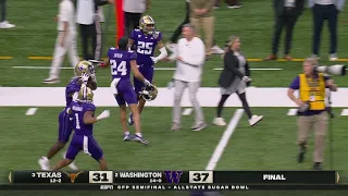 WASHINGTON VS. TEXAS COMES DOWN TO THE WIRE, HUSKIES TO THE NATIONAL CHAMPIONSHIP 🏆