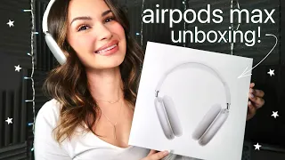 the best airpods max unboxing | silver 🎧🤍