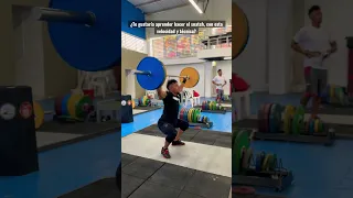¿Quieres aprender hacer el snatch, con esta velocidad y técnica? 90k técnico #snatch #weightlifting