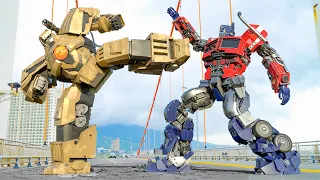 Transformers Rise Of The Beasts - Tank Robot vs Optimus Prime Final Fight | Paramount Pictures [HD]