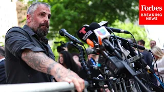 Jan. 6 Police Officer Michael Fanone Decries Trump At Biden Campaign Press Briefing Outside Trial