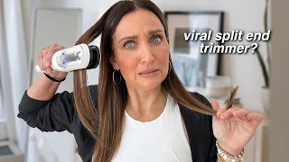 testing the viral split end trimmer | will it work?