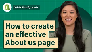 How to create an effective about us page || Shopify Help Center