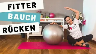 Pilates mit dem Gymnastikball für Bauch und Rücken