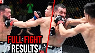 Korean Zombie Vs Dan Ige UFC Vegas 29 Full Fight Results