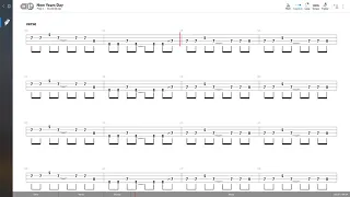 U2 - New Years Day (BASS TAB PLAY ALONG)