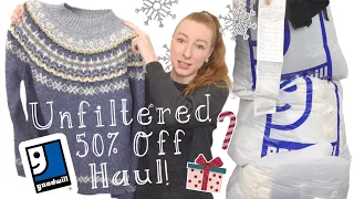 HUGE 40 ITEM Black Friday THRIFT HAUL! 50% OFF Goodwill Haul To Resell For Profit On Poshmark & Ebay