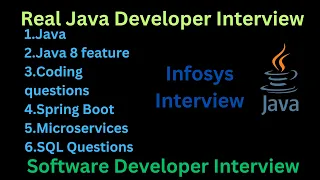 Infosys java interview questions for experienced candidates | infosys java developer interview
