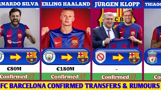 🚨XAVI OUT❌  KLOPP & HAALAND INN✅ ALL BARCELONA SUMMER TRANSFERS | CONFIRMED TRANSFERS & RUMOURS