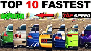 NFS Unbound - Top 10 Fastest Cars