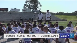 Former East Texas stars come back home to host youth football camps