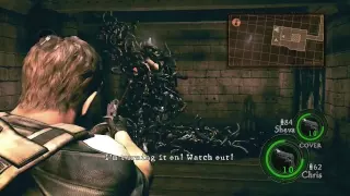 04. Resident Evil 5 Walkthrough - Professional Difficulty - Chapter 1-2 Uroboros Boss