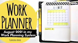 Work Planner Setup For August