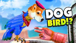 My PET BIRD Has a DOG HEAD!? - Falcon Age VR