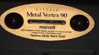 Denon DN-790R Cassette Deck Featuring Maxell Metal Vertex