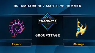 SC2 - Reynor vs. Strange - DreamHack SC2 Masters Summer - Group C - EU