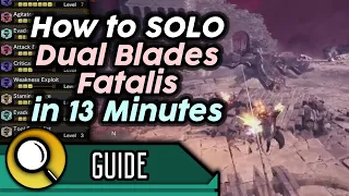 Fatalis Dual Blades Solo Guide - Skills, Playstyle, Openings, Tips and Tricks | MHW Iceborne