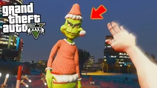 ENCONTRÉ AL GRINCH !! - GTA V [Secreto/Misterio/Mod]