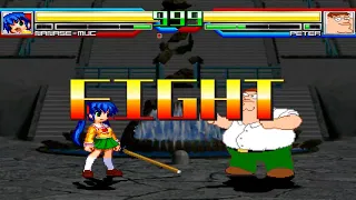 NICK54222 MUGEN: Rumi Nanase (me) VS Peter Griffin