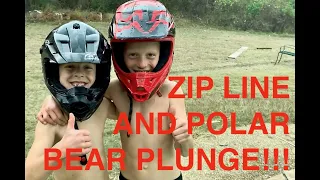 ZIP LINE POLAR BEAR PLUNGE!!