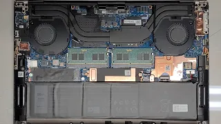 DELL XPS 15 9510 Disassembly RAM SSD Hard Drive Upgrade Battery Replacement Repair Quick Look Inside