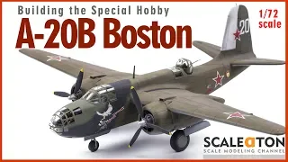 A-20B Boston Special Hobby 1/72 Scale Model Aircraft