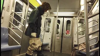 NYC Subway Homeless Guy