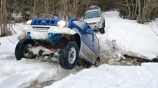 4x4 Suzuki Jimny и Escudo по снежной каше