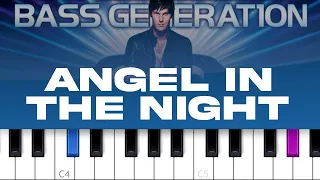 Basshunter - Angel In The Night (piano tutorial)