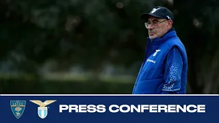 Lecce-Lazio | Mister Maurizio Sarri in conferenza stampa