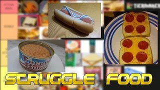 Struggle Food Tierlist