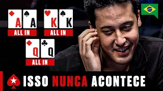 Quando o baralho tem APENAS CARTAS ALTAS ♠️ TOP 5 POKER ABSURDO ♠️ PokerStars Brasil