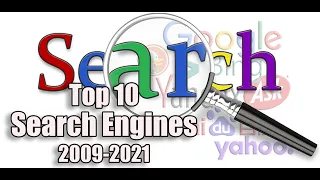 Top 10 Most Popular Search Engines In The World 2009-2021 | History of Search Engines