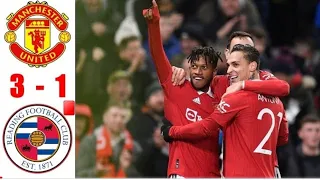 Manchester United vs Reading 3-1 Extended Highlight & All Goals 2023 HD