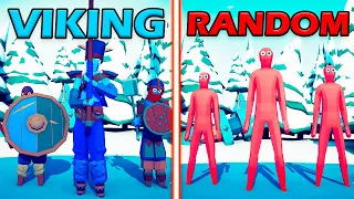 RANDOM UNITS TEAM vs MEGA VIKING TEAM - Totally Accurate Battle Simulator | TABS