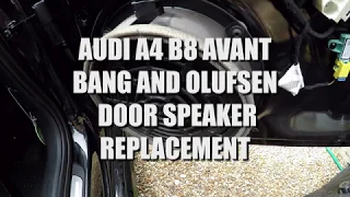 Audi A4 B8 Avant B&O Door Speaker Replacement