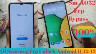 Samsung A03 Frp Bypass Android 11/12/13 || Samsung Google Account Unlock | No Pc |Without Any App ✅💯
