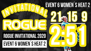 Rogue invitational 2020 Event 6 Women's Heat 2 21-15- 9 - Tia-Clair Tomey 2:51