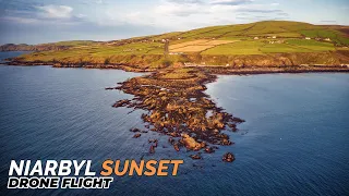 Niarbyl Sunset Drone Flight - Isle of Man.