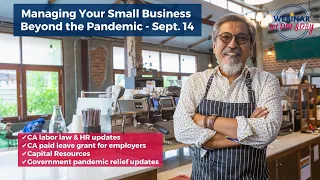 Managing Your Small Business Beyond the Pandemic: CA Restaurant Bills 2022