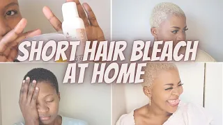 How to | Bleach short hair at home in 2023 | South African Youtuber | Boitumelo Lit Piloî
