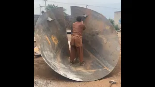 Silo Tank Got Built with Metal Sheet Without Much Equipment || with technical skills