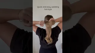 Quick and easy wedding hairstyle! Under 5 minutes