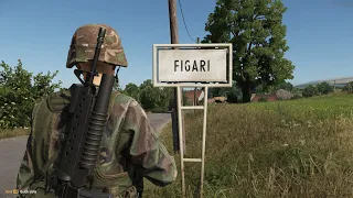 Arma Reforger - Town attack testing AI reaction