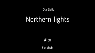 Choir/chór O. Giejlo - Northern lights - Alto + score