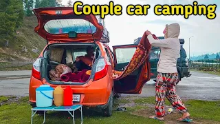 Vlog 277 | आज फिर गाड़ी में सोना पड़ा 🤦 Car Camping in Gulmarg kashmir.